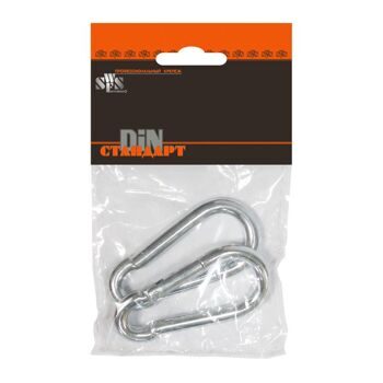 Карабин пожарный SWFS DIN5299 М8 (1 шт) пакетик
